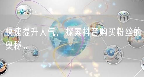 快速提升人气，探索抖音购买粉丝的奥秘。