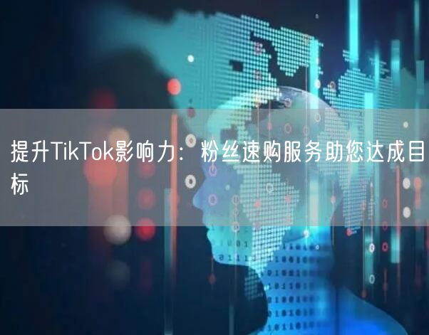 提升TikTok影响力：粉丝速购服务助您达成目标