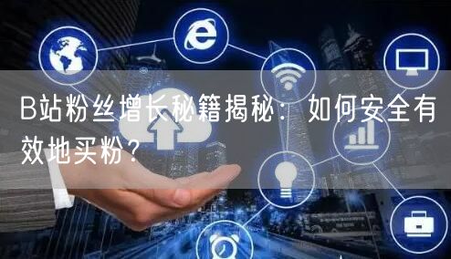 B站粉丝增长秘籍揭秘：如何安全有效地买粉？