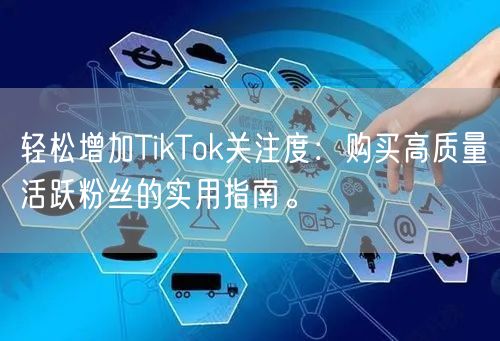轻松增加TikTok关注度：购买高质量活跃粉丝的实用指南。