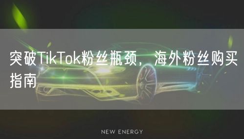 突破TikTok粉丝瓶颈，海外粉丝购买指南