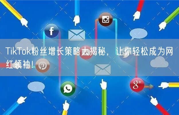 TikTok粉丝增长策略大揭秘，让你轻松成为网红领袖！
