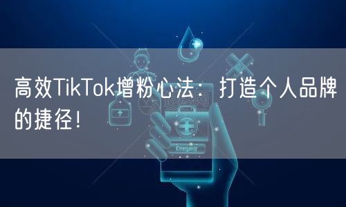 高效TikTok增粉心法：打造个人品牌的捷径！