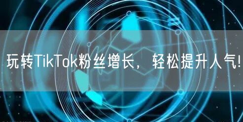玩转TikTok粉丝增长，轻松提升人气!