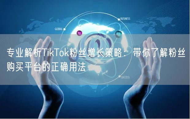 专业解析TikTok粉丝增长策略：带你了解粉丝购买平台的正确用法