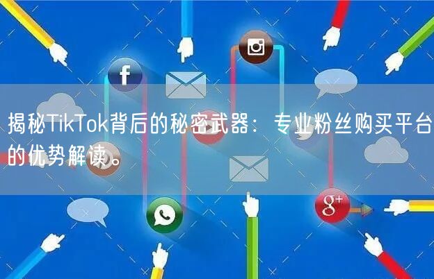 揭秘TikTok背后的秘密武器：专业粉丝购买平台的优势解读。