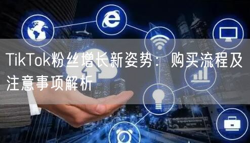 TikTok粉丝增长新姿势：购买流程及注意事项解析