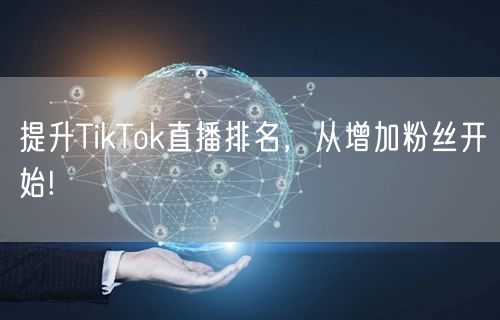 提升TikTok直播排名，从增加粉丝开始!