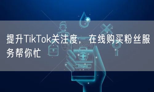 提升TikTok关注度，在线购买粉丝服务帮你忙