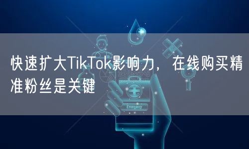 快速扩大TikTok影响力，在线购买精准粉丝是关键