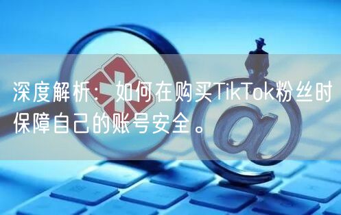 深度解析：如何在购买TikTok粉丝时保障自己的账号安全。