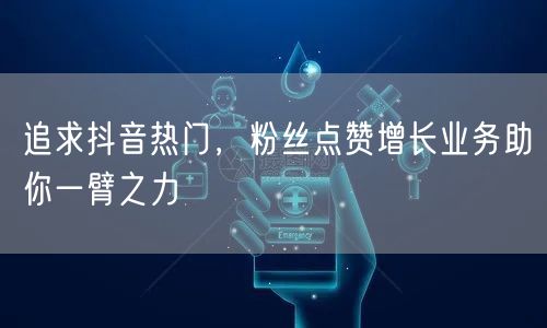 追求抖音热门，粉丝点赞增长业务助你一臂之力