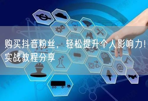 购买抖音粉丝，轻松提升个人影响力！实战教程分享