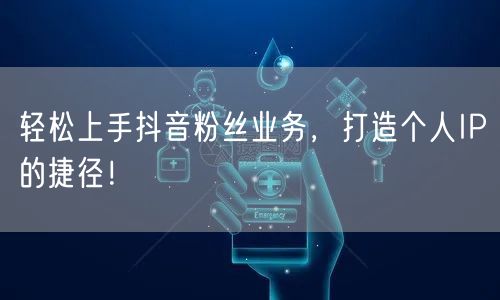 轻松上手抖音粉丝业务，打造个人IP的捷径！