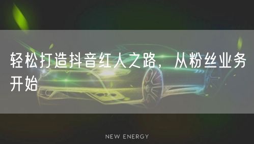 轻松打造抖音红人之路，从粉丝业务开始