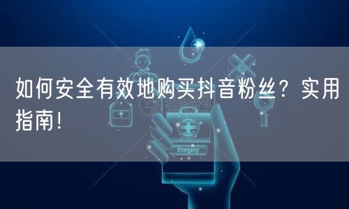 如何安全有效地购买抖音粉丝？实用指南！