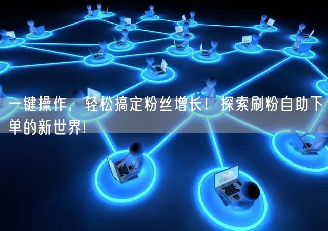 一键操作，轻松搞定粉丝增长！探索刷粉自助下单的新世界!