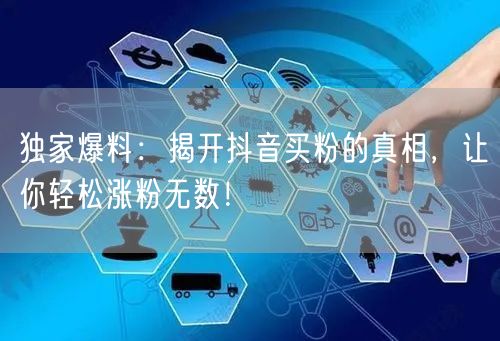 独家爆料：揭开抖音买粉的真相，让你轻松涨粉无数！