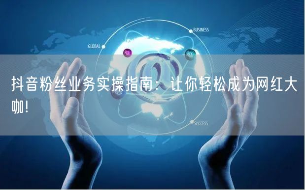 抖音粉丝业务实操指南：让你轻松成为网红大咖!