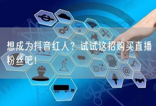 想成为抖音红人？试试这招购买直播粉丝吧！