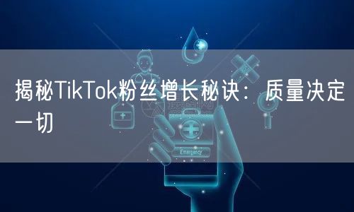 揭秘TikTok粉丝增长秘诀：质量决定一切