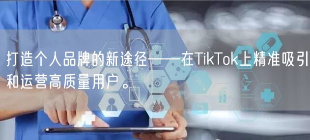 打造个人品牌的新途径——在TikTok上精准吸引和运营高质量用户。