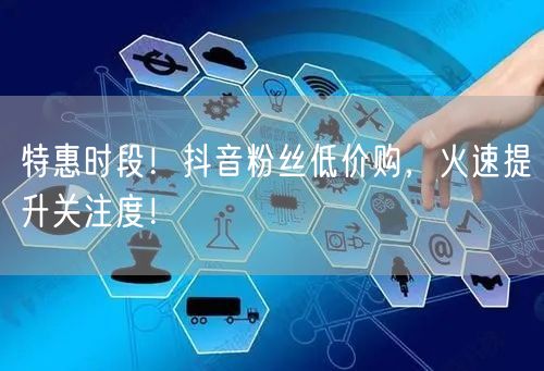 特惠时段！抖音粉丝低价购，火速提升关注度！