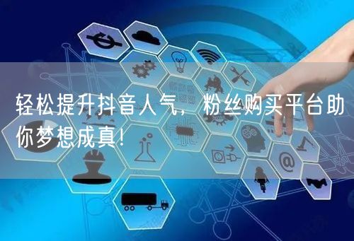 轻松提升抖音人气，粉丝购买平台助你梦想成真！