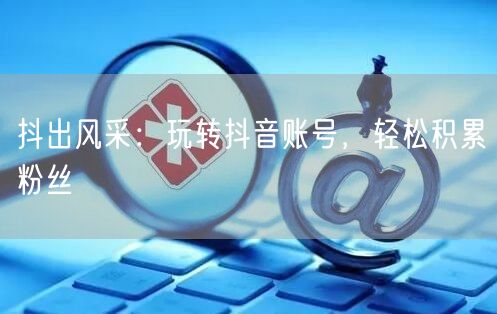 抖出风采：玩转抖音账号，轻松积累粉丝