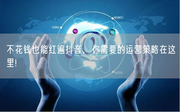 不花钱也能红遍抖音，你需要的运营策略在这里!