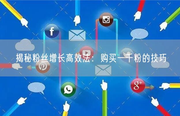 揭秘粉丝增长高效法：购买<a href=