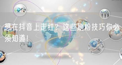 想在抖音上走红？这些刷粉技巧你必须知道！