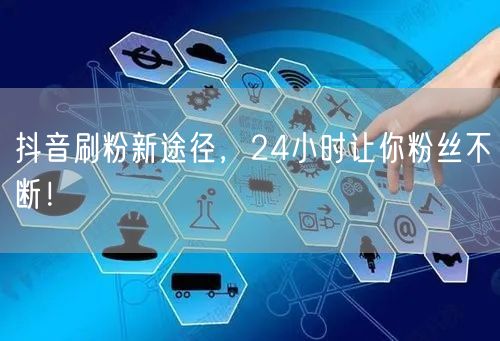 抖音刷粉新途径，24小时让你粉丝不断！