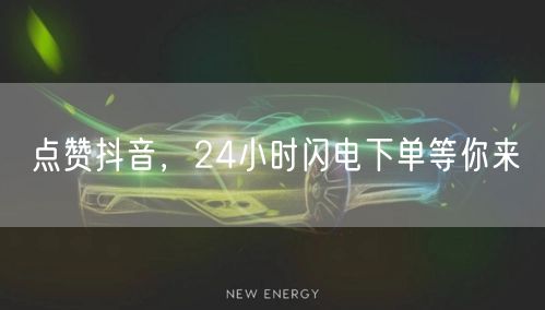 点赞抖音，24小时闪电下单等你来