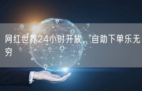 网红世界24小时开放，自助下单乐无穷