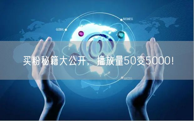 买粉秘籍大公开，播放量50变5000！