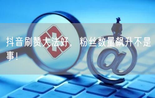 抖音刷赞大法好，粉丝数量飙升不是事！