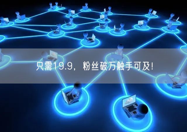 只需19.9，粉丝破万触手可及！