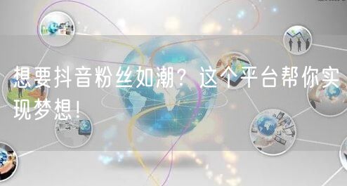 想要抖音粉丝如潮？这个平台帮你实现梦想！