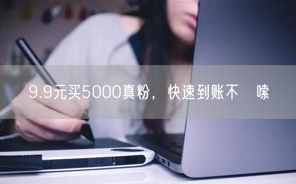 9.9元买5000真粉，快速到账不啰嗦