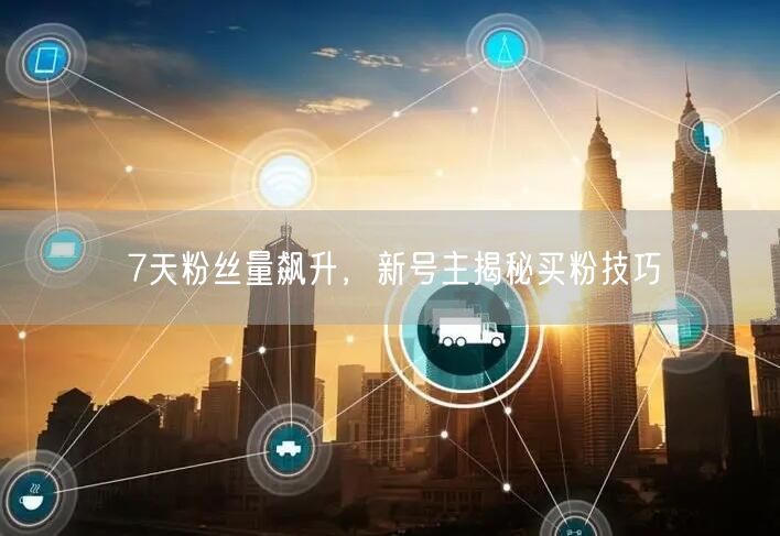 7天粉丝量飙升，新号主揭秘买粉技巧