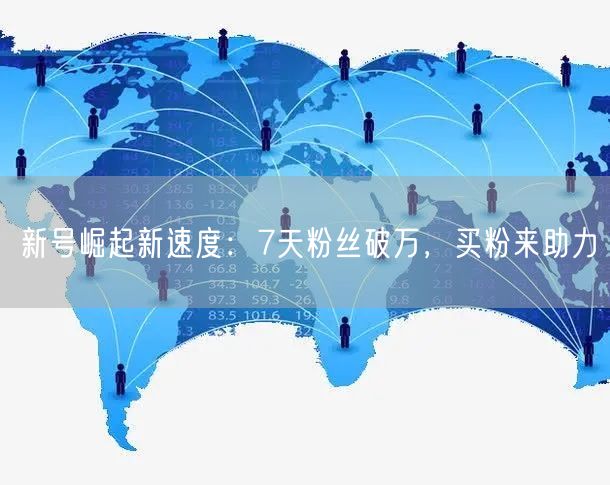 新号崛起新速度：7天粉丝破万，买粉来助力