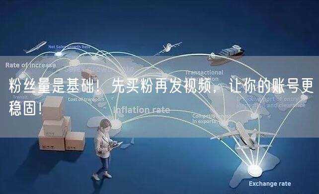 粉丝量是基础！先买粉再发视频，让你的账号更稳固！