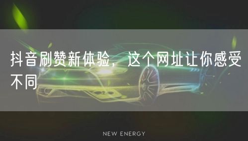 抖音刷赞新体验，这个网址让你感受不同