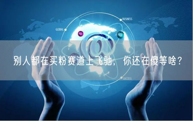 别人都在买粉赛道上飞驰，你还在傻等啥？