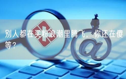 别人都在买粉浪潮里腾飞，你还在傻等？