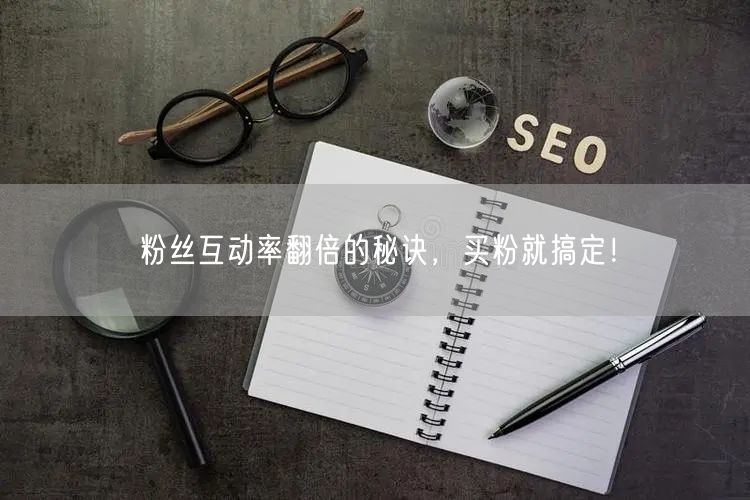粉丝互动率翻倍的秘诀，买粉就搞定！