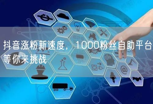 抖音涨粉新速度，1000粉丝自助平台等你来挑战