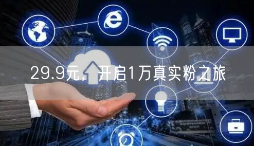 29.9元，开启1万真实粉之旅