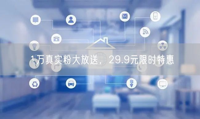 1万真实粉大放送，29.9元限时特惠
